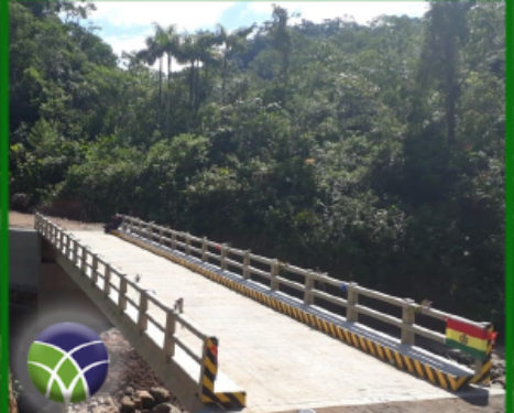 <span id='sec'>En Cochabamba - Villa Tunari:</span><br><span id='prim'>GOBIERNO ENTREGA PUENTE VEHICULAR BENEFICIANDO A PRODUCTORES DE VILLA TUNARI</span>