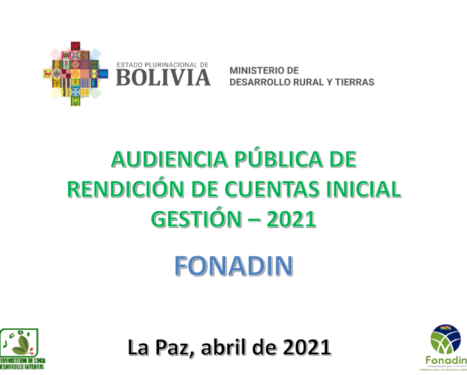 RENDICIÓN PÚBLICA DE CUENTAS – INICIAL 2021